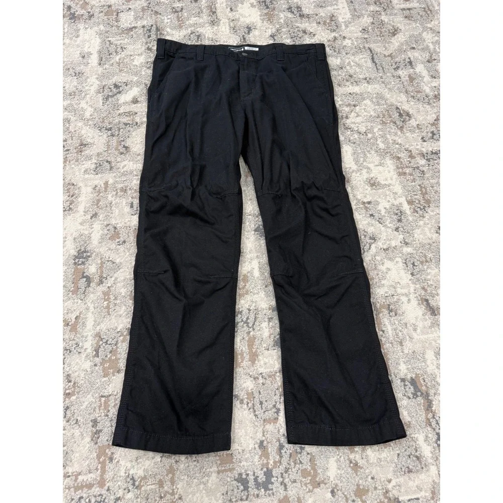 Carhartt Mens Rugged Flex Straight Fit Canvas Work Pants Black BN2821-M 38x30